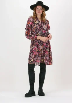 roze neo noir mini jurk manga festive floral dress