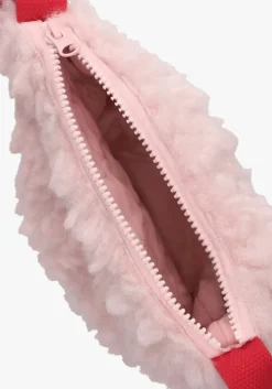 roze nono schoudertas buffer fluffy fur bag