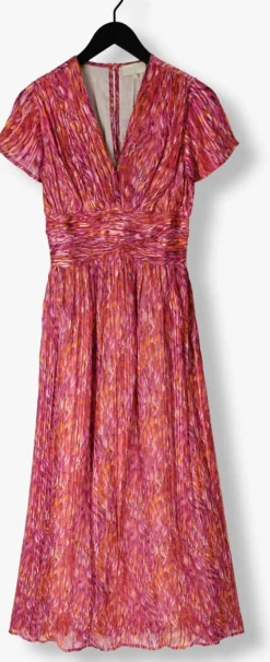 roze notre-v maxi jurk nv-fiorella