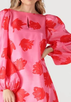 roze notre-v mini jurk nv-floriane