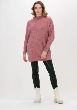 roze object trui nete high neck tunic