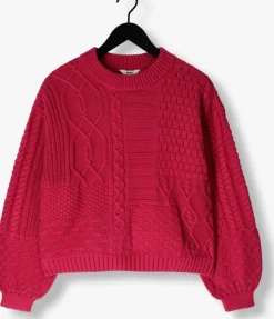 roze object trui objrush re l/s knit pullover