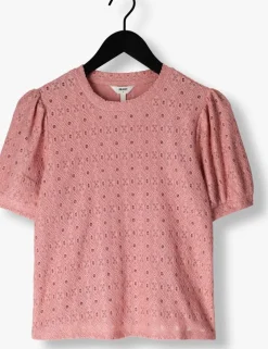 roze object t-shirt objlaila s/s re top
