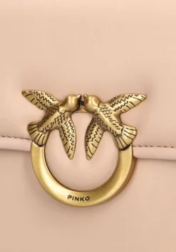 roze pinko schoudertas love box bag
