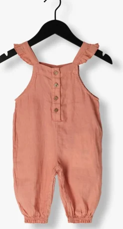 roze play up boxpakken linen jumpsuit