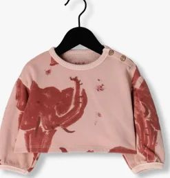 roze play up sweater printed fleeece sweater