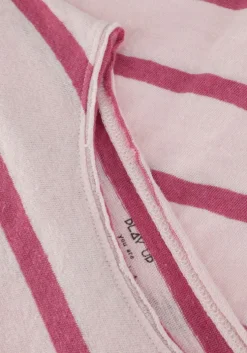 roze play up t-shirt striped jersey t-shirt