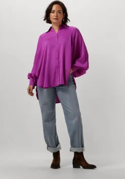 roze pom amsterdam blouses feathers cactus pink