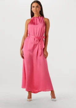 roze pom amsterdam maxi jurk rasberry dress