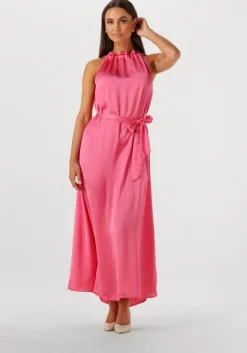 roze pom amsterdam maxi jurk rasberry dress