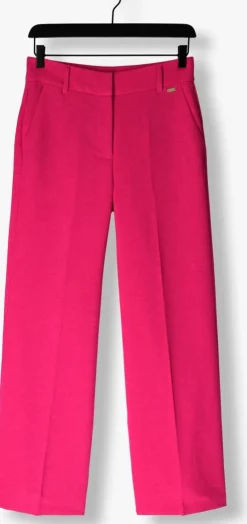 roze pom amsterdam wijde broek wide leg pink glow pants