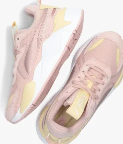 roze puma lage sneakers rs-x metallic