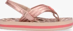 roze reef platte sandalen little ahi