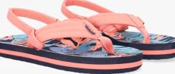 roze reef platte sandalen little ahi