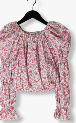 roze salty stitch top ballon top - flower