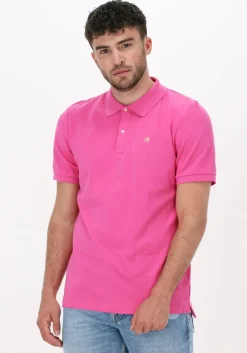 roze scotch & soda polo classic pique polo in organic cotton