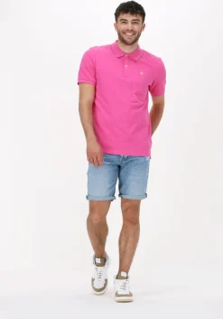 roze scotch & soda polo classic pique polo in organic cotton