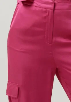 roze selected femme cargobroeken slfroga hw cargo pant ex