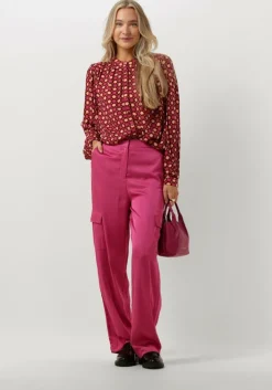 roze selected femme cargobroeken slfroga hw cargo pant ex