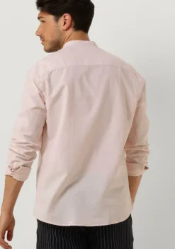 roze selected homme casual overhemd slhregnew-linen shirt ls band