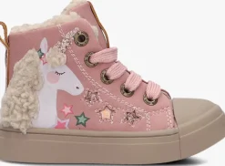 roze shoesme hoge sneakers sh25w035