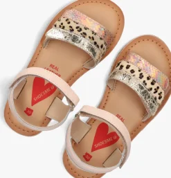 roze shoesme platte sandalen ca24s034