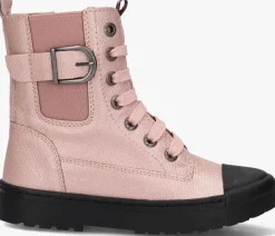 roze shoesme veterboots sw22w030