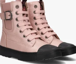 roze shoesme veterboots sw22w030