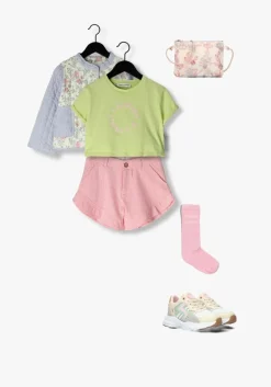 roze sproet & sprout broeken ruffle shorts summer sorbet