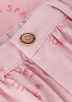 roze sproet & sprout minirok denim skirt sproet print