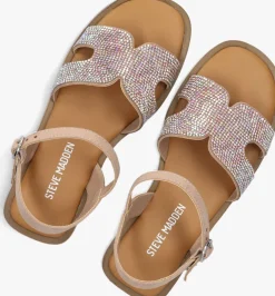 roze steve madden platte sandalen jhidden