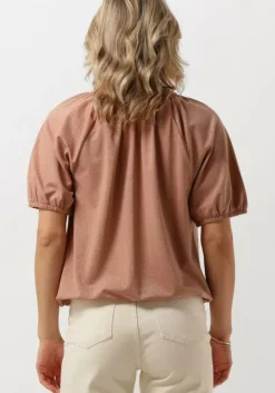 roze summum top top short sleeve fluid lurex jersey