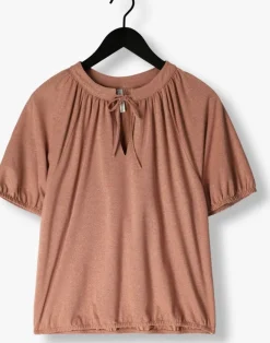 roze summum top top short sleeve fluid lurex jersey