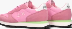 roze sun68 lage sneakers ally solid nylon