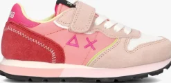 roze sun68 lage sneakers girls ally color explosion