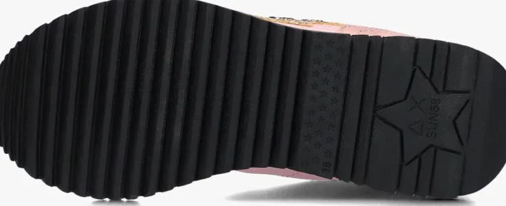 roze sun68 lage sneakers stargirl glitter logo