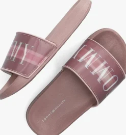 roze tommy hilfiger slippers 32198
