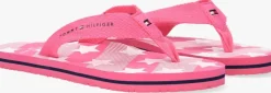 roze tommy hilfiger teenslippers 30882