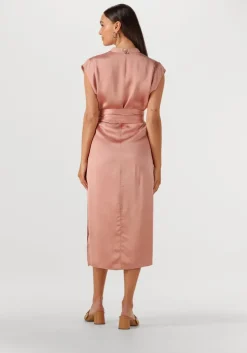 roze twinset milano midi jurk 251tt2274