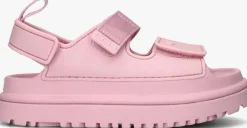 roze ugg platte sandalen k goldenglow