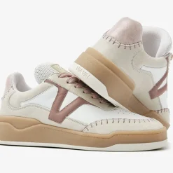 roze via vai lage sneakers sam olivia