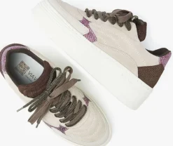 roze via vai lage sneakers isa josie