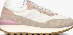 roze voile blanche lage sneakers qwark hype woman