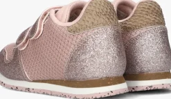 roze woden lage sneakers ydun glitter ii kids