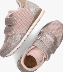 roze woden lage sneakers ydun glitter ii kids