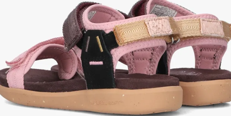 roze woden sandalen cirkeline
