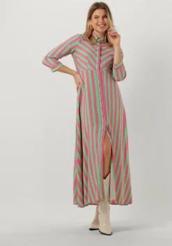roze y.a.s. maxi jurk yassavanna long shirt dress