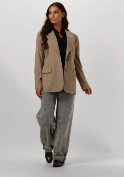 taupe aaiko blazer amanda twill vis 350