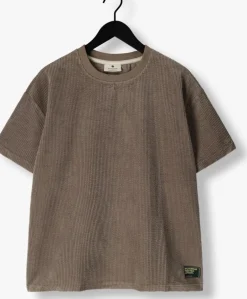 taupe anerkjendt t-shirt akvillads corduroy s/s tee
