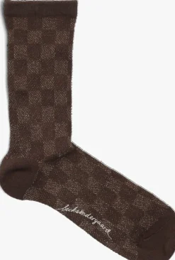 taupe becksondergaard sokken quinis glitter socks